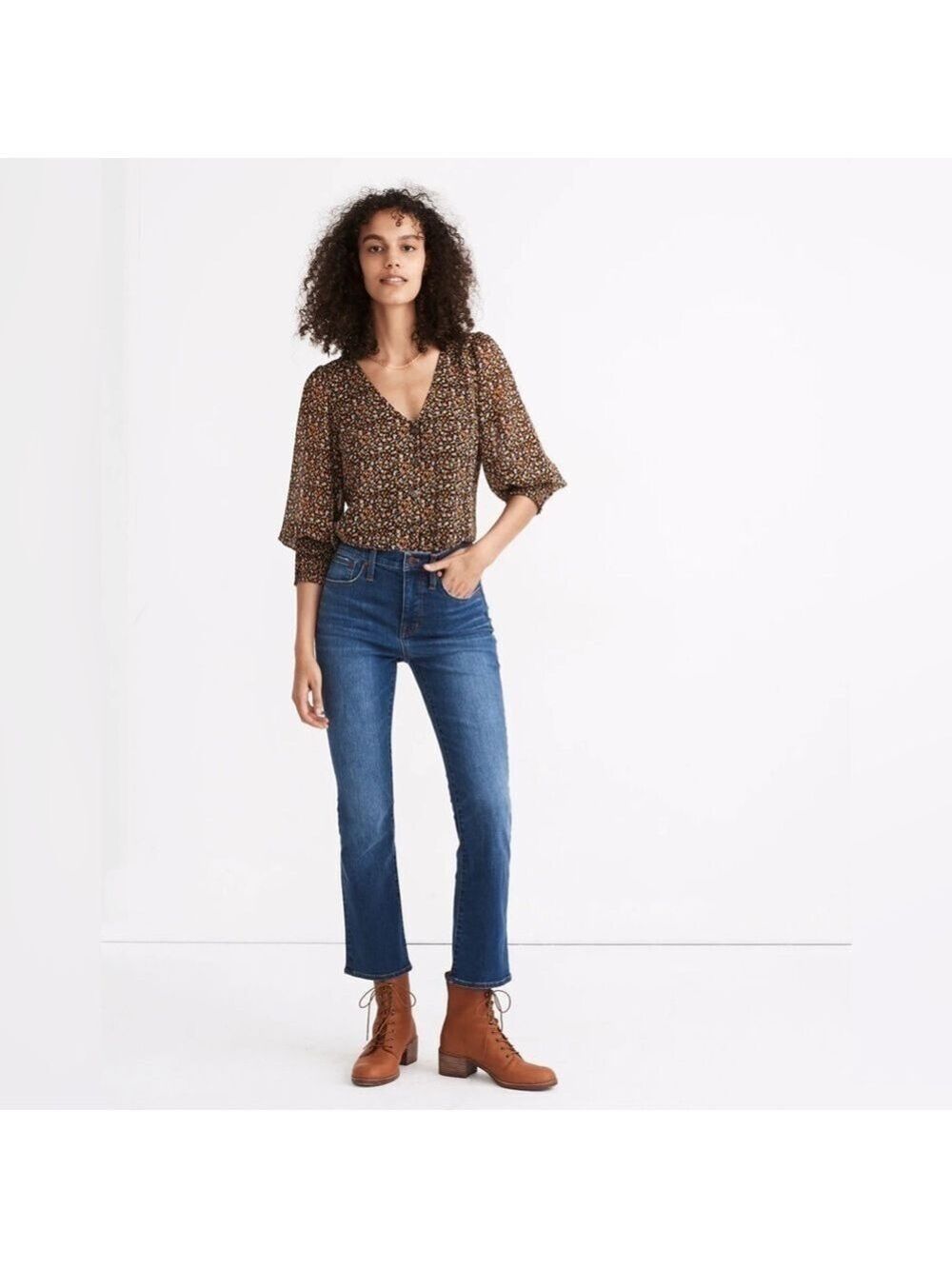 Madewell Cali Demi-Boot Jeans in Lockwood Wash